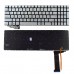 Πληκτρολόγιο Laptop Asus N751 N751J N751JK N751JX N552VW N552VX N551J US SILVER με Backlight και οριζόντιο ENTER